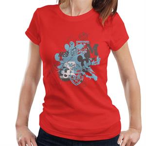 Disney Football Mickey Mouse M28 Trophy Women's T-Shirt