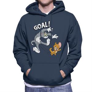 Tom and Jerry Football Goal Men's Hooded Sweatshirt