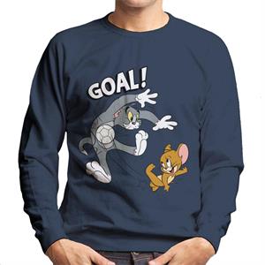 Tom and Jerry Football Goal Men's Sweatshirt