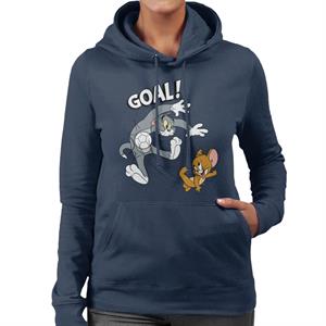 Tom and Jerry Football Goal Women's Hooded Sweatshirt