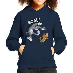 Tom and Jerry Football Goal Kid's Hooded Sweatshirt