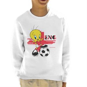 Looney Tunes Football Tweety Pie For England Kid's Sweatshirt