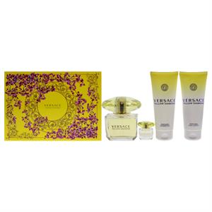 Versace Yellow Diamond Gift Set 90ml EDT + 100ml Body Lotion + 100ml Shower Gel + 5ml EDT