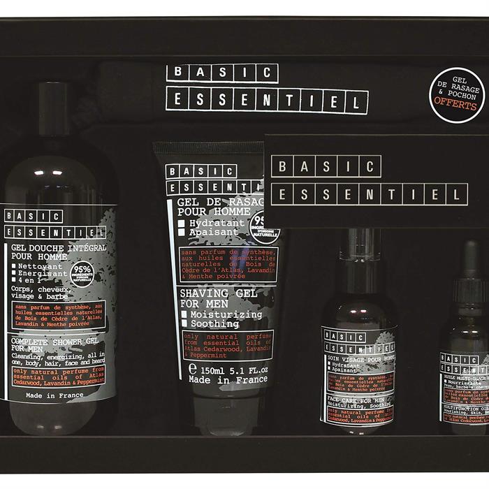 Jeanne Arthes Bare Essentiel Gift Set 500ml Shower Gel + 150ml Shaving Gel + 30ml Multifunction Oil + 75ml Moisturizer-0