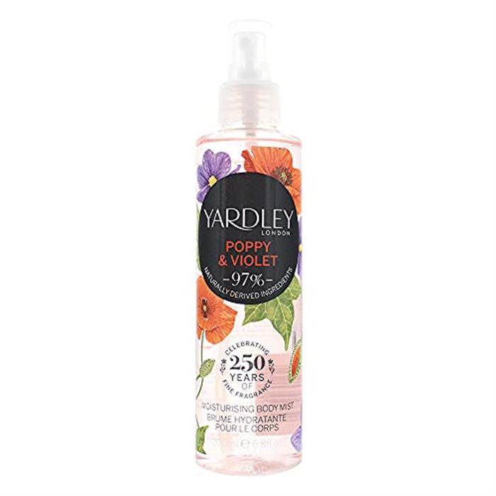 Yardley Poppy and Violet Body Mist 200ml-0