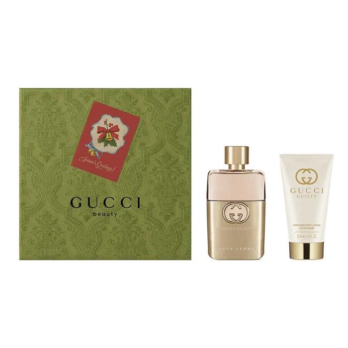 Gucci Guilty Pour Femme Gift Set 50ml EDP + 50ml Body Lotion - Christmas Edition-0