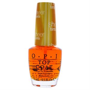 OPI Sheer Tints Top Coat 15ml - Im Never Amberrassed NTS01