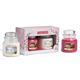 Yankee Candle Gift Set 411g Peppermint Pinwheels Candle + 411g Snow Globe Wonderland Candle-1