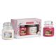 Yankee Candle Gift Set 411g Peppermint Pinwheels Candle + 411g Snow Globe Wonderland Candle