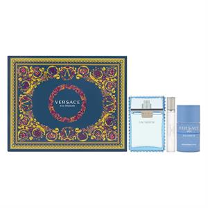 Versace Man Eau Fraiche Gift Set 100ml EDT + 75ml Deodorant Stick + 10ml EDT