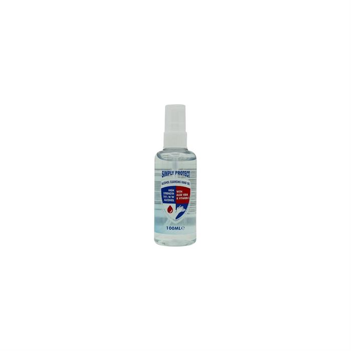 Simply Protect Alcohol Cleansing Hand Gel 100ml-0