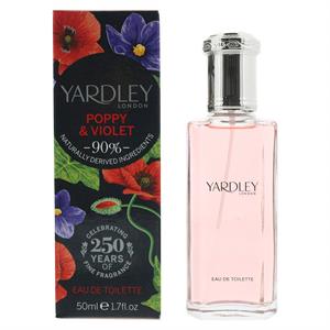 Yardley Poppy & Violet Eau de Toilette 50ml Spray