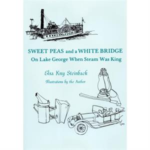 Sweet Peas And A White Bridge by Elsa Kny Steinback