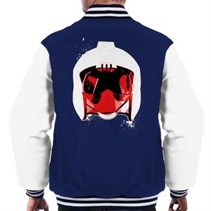 Original Stormtrooper Rebel Pilot Helmet White Paint Splatter Men's Varsity Jacket