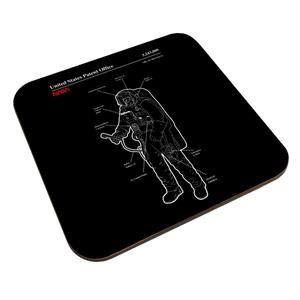 NASA Orlan Spacesuit Blueprint Coaster