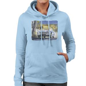 Austin Healey Countryside Background British Motor Heritage Women's Hooded Sweatshirt