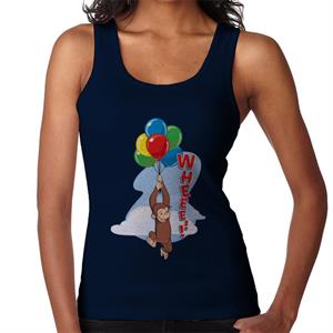 Curious George Floating On Balloons Women's Vest