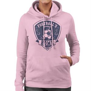 Football's Coming Home Blue Badge Women's Hooded Sweatshirt