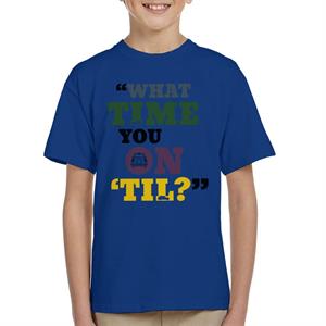 London Taxi Company What Time You On Til Text Kid's T-Shirt