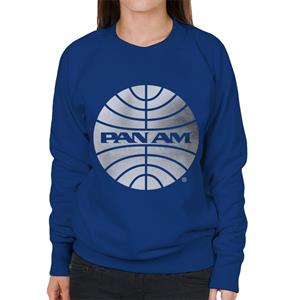 Pan Am Classic Logo Silver Foil Women's Sweatshirt