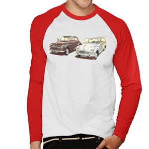 Morris Minor Classic British Motor Heritage Men's Baseball Long Sleeved T-Shirt