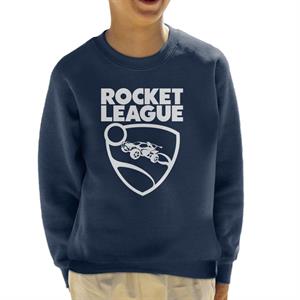 Rocket League Text With Logo Kid's Sweatshirt