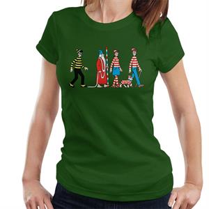 Where's Wally Characters Walking Women's T-Shirt