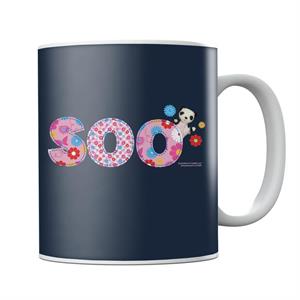 Sooty Soo Floral Text Mug