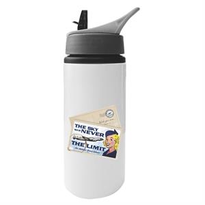 Pan Am The Sky Was Never The Limit Aluminium Water Bottle With Straw