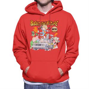 Back To The Future Comic Kanji Men's Hooded Sweatshirt