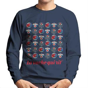 The Laughing Cow 1960s Retro Logo Montage Men's Sweatshirt