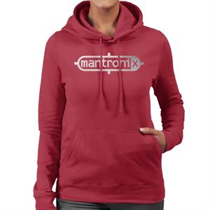 Mantronix Classic Silver Foil Logo Women's Hooded Sweatshirt