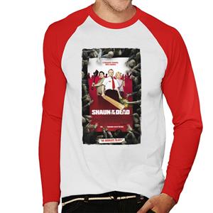 Shaun of the Dead Theatrical Poster Men's Baseball Long Sleeved T-Shirt