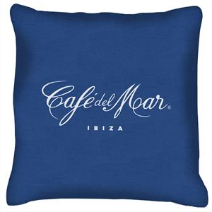 Cafe del Mar Classic White Logo Cushion