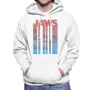 Jaws Shark Shadow Text Men's Hooded Sweatshirt