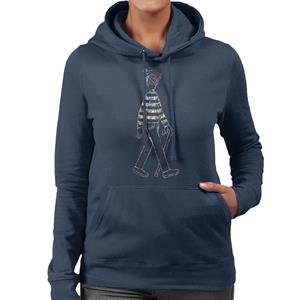 Where's Wally Beach Illustration Outline Women's Hooded Sweatshirt