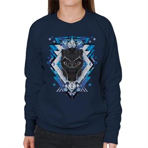 Marvel Black Panther Wakanda Vibranium Mask Pattern Women's Sweatshirt