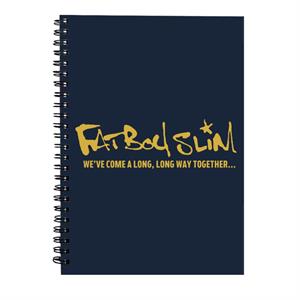 Fatboy Slim We've Come A Long Long Way Text Logo Spiral Notebook