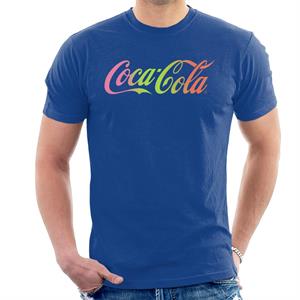 Coca Cola Rainbow Gradient Logo Men's T-Shirt