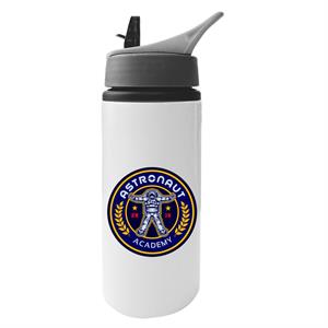 NASA Astronaut Academy Logo Aluminium Water Bottle With Straw