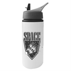 NASA Space Meteor Aluminium Water Bottle With Straw