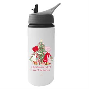 Holly Hobbie Christmas Sweet Memories Aluminium Water Bottle With Straw