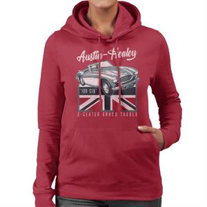 Austin Healey 2 Seater Grand Tourer British Motor Heritage Women's Hooded Sweatshirt