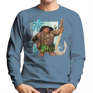 Disney Moana Maui And Heihei Men's Sweatshirt