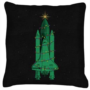 NASA Challenger Shuttle Christmas Tree Cushion