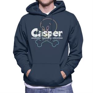 Casper The Friendly Ghost Crossbones Men's Hooded Sweatshirt