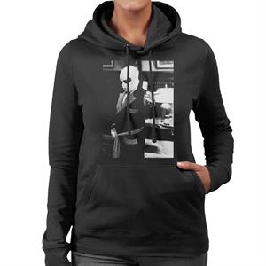 The Invisible Man Pointing Off Screen Women's Hooded Sweatshirt