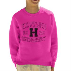 Harvard University Sports Text Logo 1636 Kid's Sweatshirt