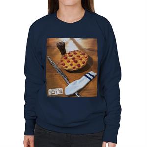 American Pie Flute Sock And Pie Women's Sweatshirt