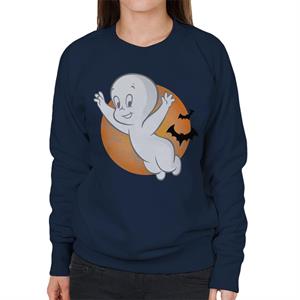 Casper The Friendly Ghost Moon Flying Women's Sweatshirt